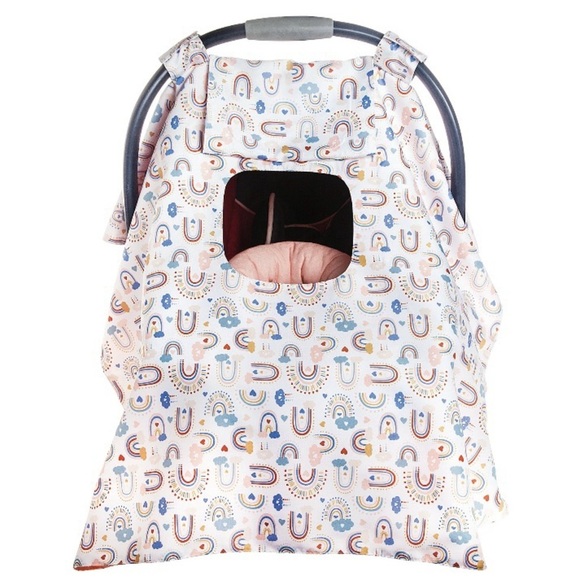 MONBEBE / Rainbows Infant Car Seat Cover Canopy - Picture 1 of 5